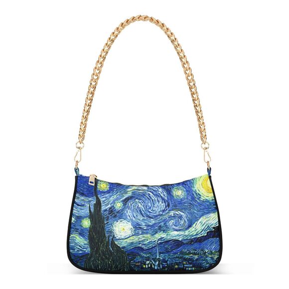 Handbags - 1732 Shoulder Bags Vincent Van Gogh Starry Night Hobo Tote Handbag Small